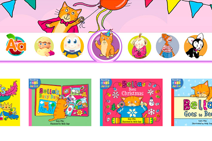 Some examples of the hundreds of ABC Reading Eggs Junior books