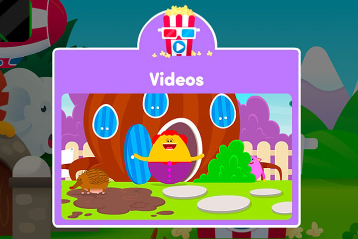Screenshot of the video section of ABC Reading Eggs Junior